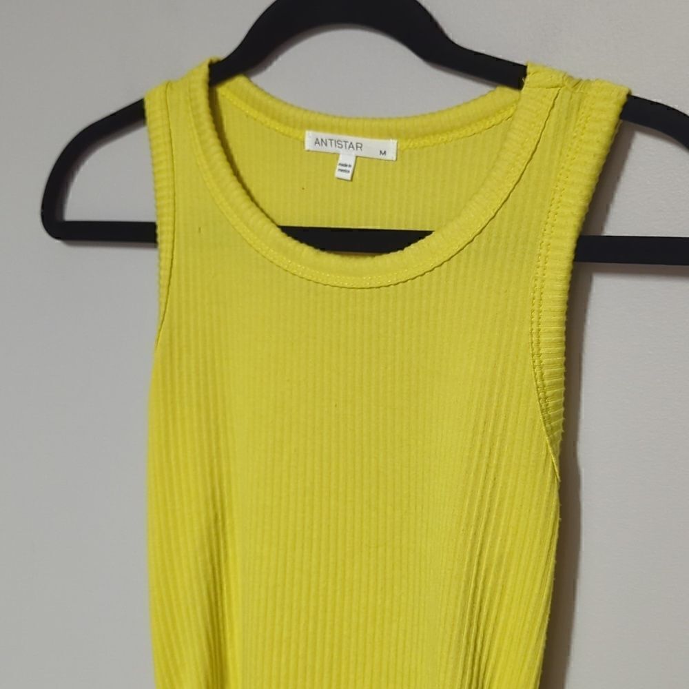 NWT Antistar Yellow Tank Dress - Picture 2 of 7